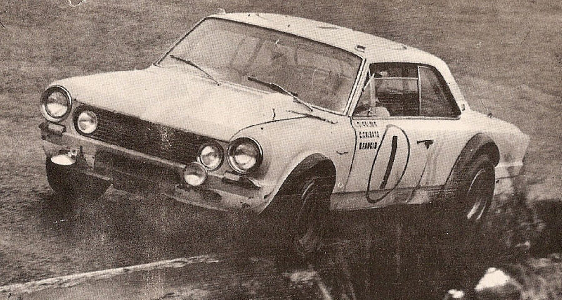 El Torino 380W número 1 de la Misión Argentina en las 84 Horas de Nürburgring de 1969, manejado por \