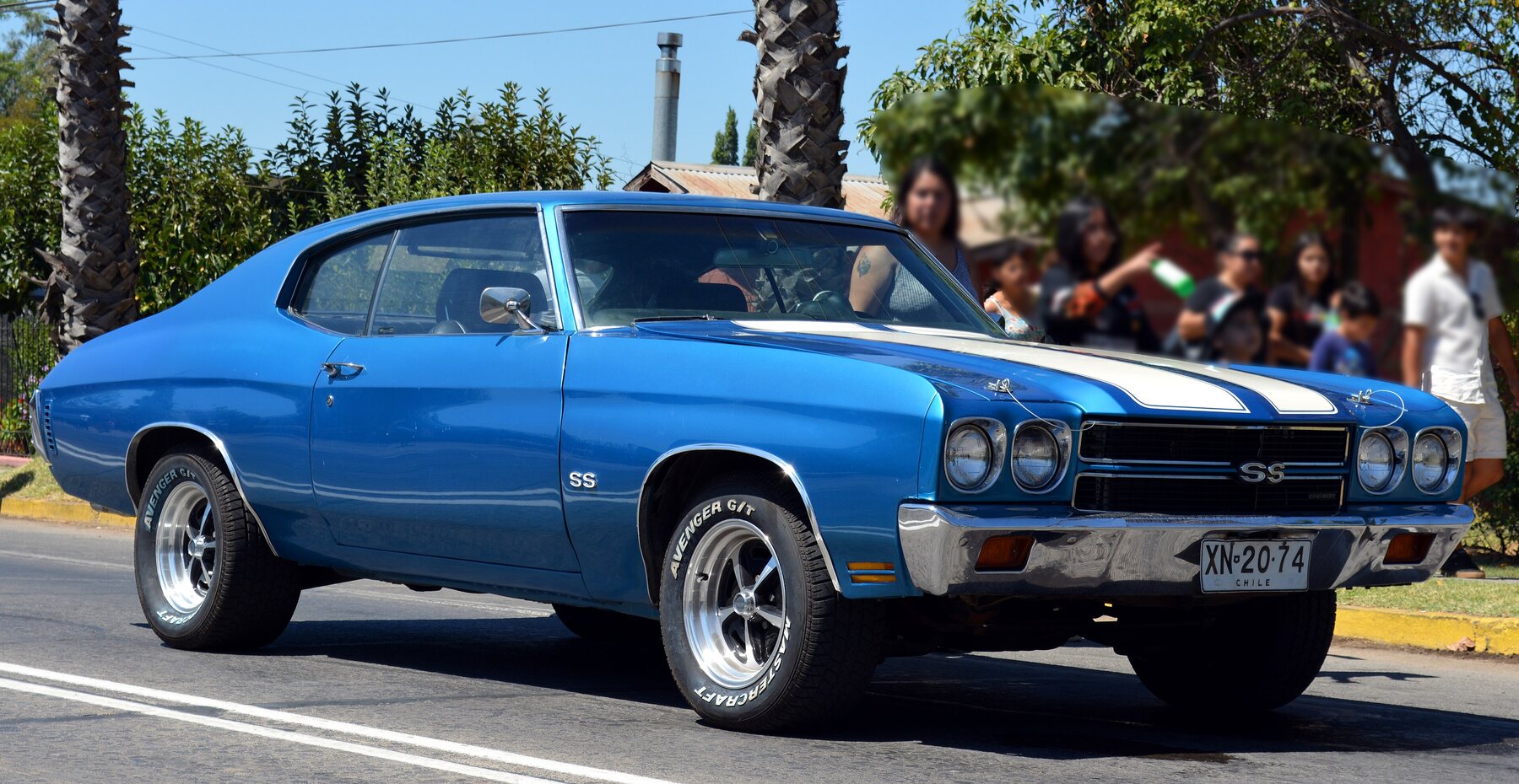 Chevrolet Chevelle SS 454 de 1970, fotografiado en Chile.