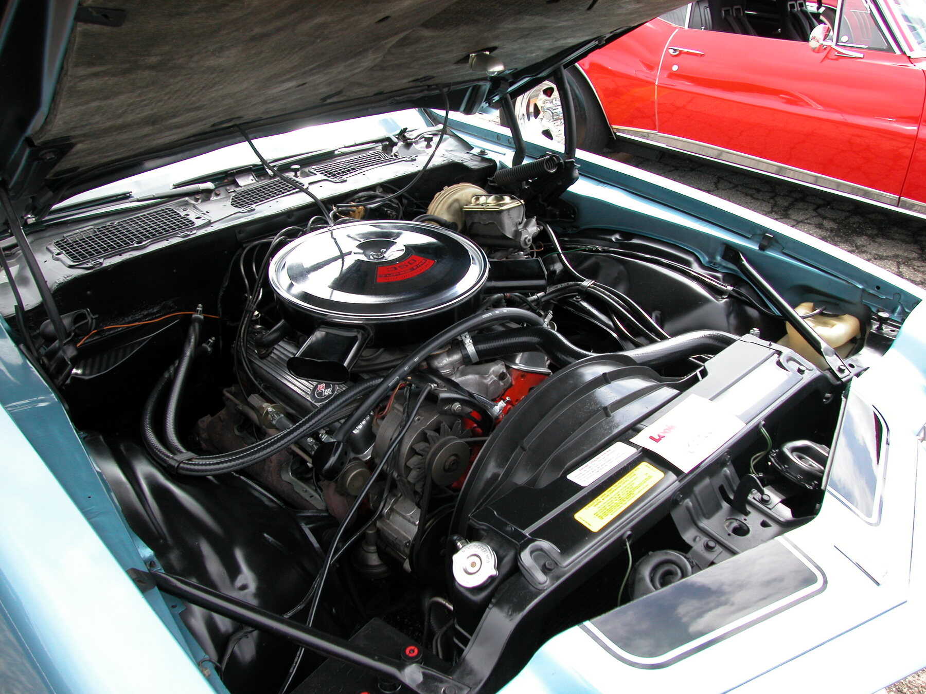 Small block 350 en un Chevrolet Camaro Z28 de 1970.