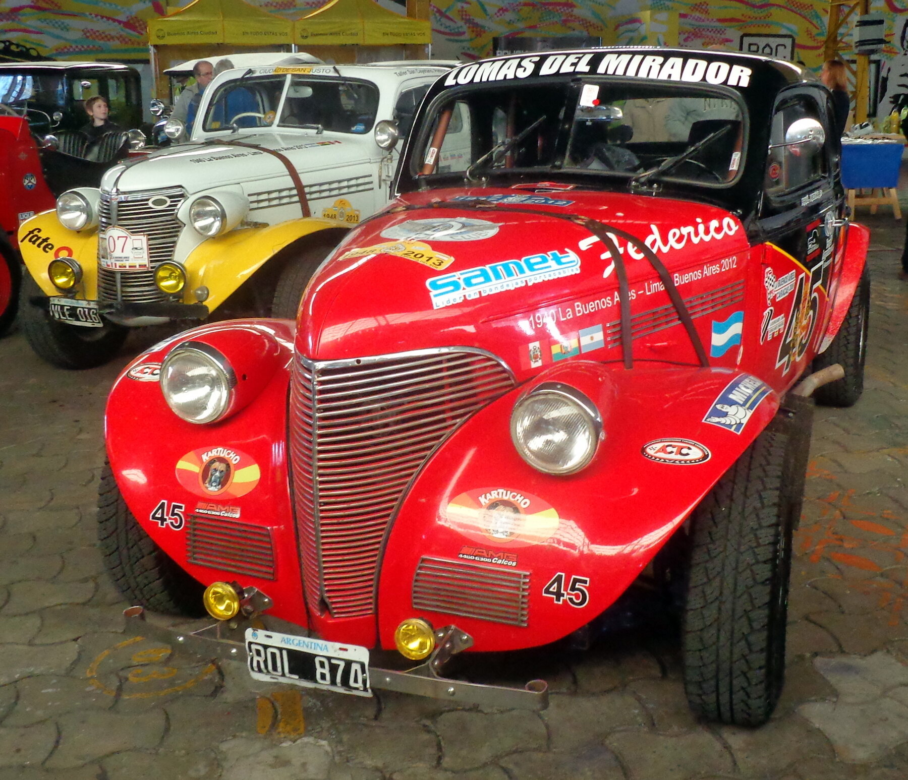 Cupé Chevrolet 1939 de Turismo Carretera de Raúl Medina, exhibida en Buenos Aires en 2014: así eran los autos de la época.