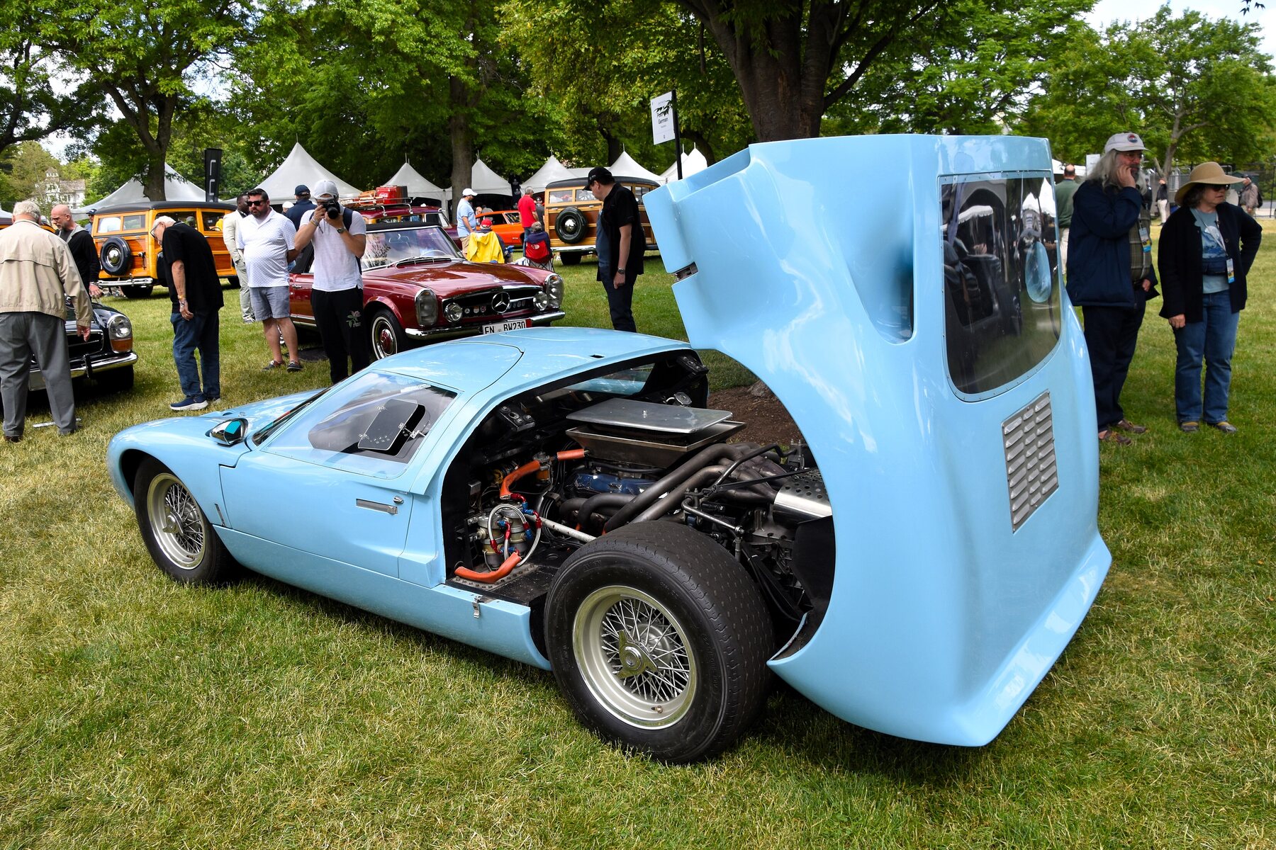 Ford GT40 Mk I de 1965 (chasis 1030), con el V8 de 4,7 litros.