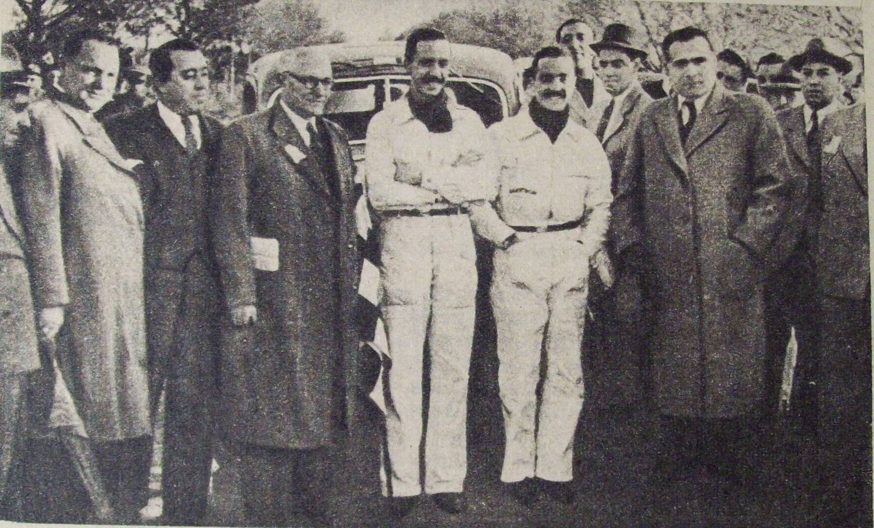 Oscar y Juan Gálvez, en una foto de época.