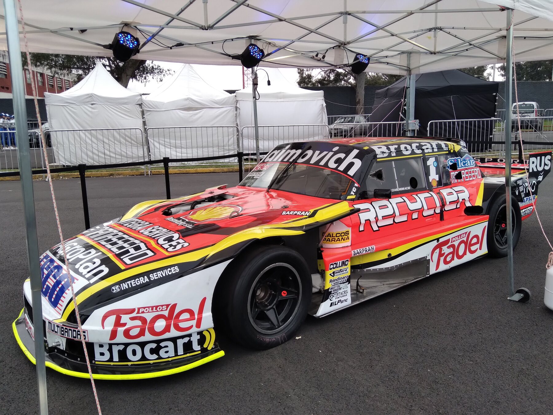 El Ford Falcon de Mariano Werner del Martínez Competición, temporada 2021, expuesto en el Gran Premio Buenos Aires 2024.